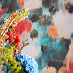 Exuberance Abstract Wallpaper with Painterly Expession of Wet Paint 