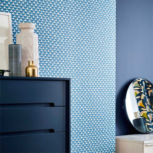 Noukku Blue Kielo Wallpaper with Blue Semi Circles by Select Style