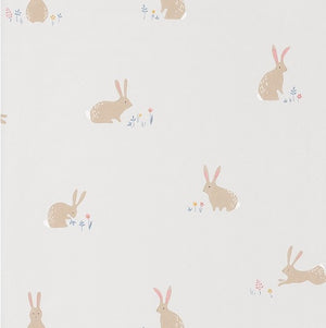 Bunny Kids Rooms Wallpaper by select Style  for Kids from Casadeco in Happy Dreams Collection 