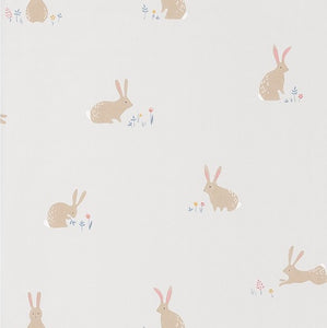 Bunny Kids Rooms Wallpaper by select Style  for Kids from Casadeco in Happy Dreams Collection 