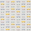 Bleu Jaune Allover vintage Cars Wallpaper for Kids room with Vintage School Cars & trucks 
