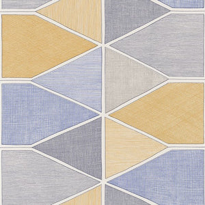 Jaune Bleu Stella Colour Geometric Wallpaper by Select Style 