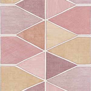 Bordeaux Cuivre Stella Colour Geometric Wallpaper by Select Style 