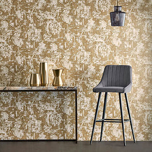 Anthropic Metallic Gold Wallpaper by Anthology
