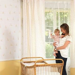 Bunny Wallpaper, Nursery Wallpaper, Kids Room Wallpaper