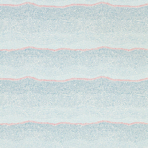 Nautical Blue Stripe Waves at Horizon by Select Style
