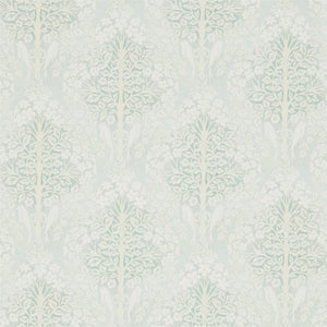 Wedgewood Damask Hedgerow with Birds & Flowers  Wallpaper 