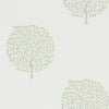 Celadon Flint Bay Tree Wallpaper with Pom Pom Trees by Sanderson