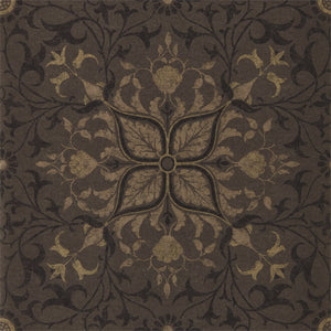 Charcoal Gold Pure Morris Vintage Wallpaper for Halls, Bedrooms & living rooms