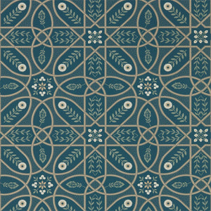 Deep Teal Morris & Co. Andrew Brophy Trellis Floral Design 