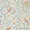Indigo Saffron Colourful Morris Owl Wallpaper by Select Style