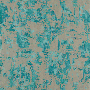 Azurite Pewter Abstract Metallic Wallpaper Design by Select Style