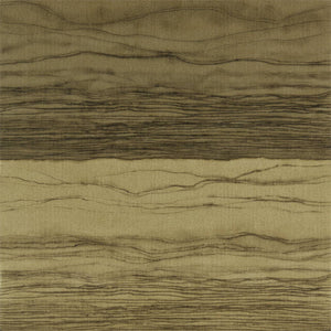 Gold Basalt Wallpaper with Rocky Layer Stripped Design