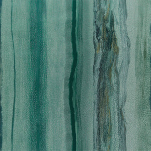 Chrysocolla Apatite Green Luxurious Wallpaper with Black Stripes