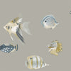 Graphite Mustard Fish Wallpaper Collection