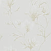 Pearl White Magnolia Trail Lotus Wallpaper for study & living rooms 