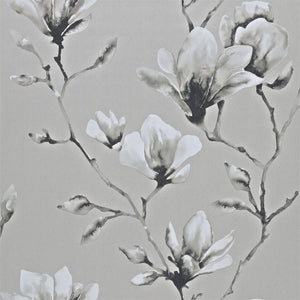 Silver Floral Wallpaper for Kids Rooms by Harlequin