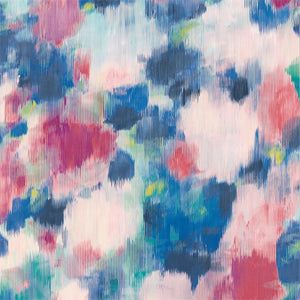 Fuchsia Ultramarine Exuberance Wallpaper with Wet Paint Wallpaper by Harlequin