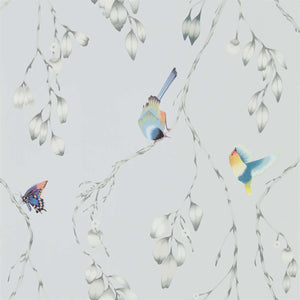 Mist Linden Colourful Butterflies & Birds Wallpaper by Select Style