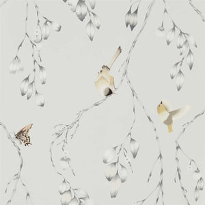 Butterflies & Birdss on Willow Branches Wallpaper by Harlequin