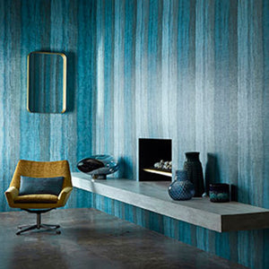 Blue Metamorphic Crushed Rocky Layer Wallpaper
