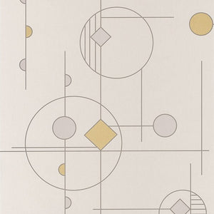 Beige Studio Geometric Collection with Circle & Semicircle & lozenges 