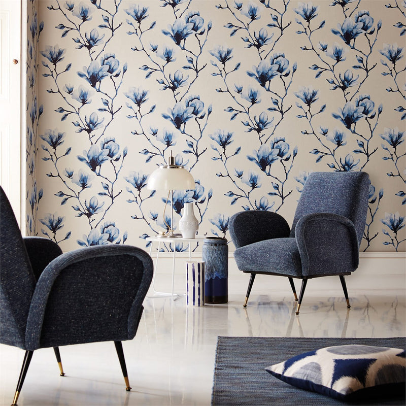 Lotus Magnolia Floral Wallpaper Momentum 3 Collection by Harlequin