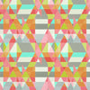Lime Peony Sunset Colourful Geometric Triangle Wallpaper By Scion