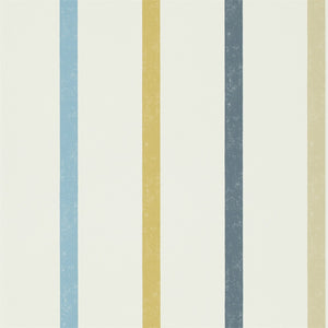 Cobalt Almond Midnight Hoppa Stripe Levande Colourful Stripped Wallpaper 
