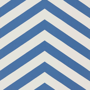 Indigo Combined with White Geometric Wallpaper 