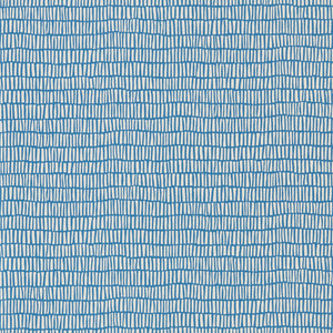 Denim Blue Geometric Wallpaper with Textural Design