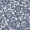 Ink kukkai Noukku Geometric Floral Wallpaper by Select Style