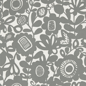 Charcoal Black Noukku Wallpaper for Kids Room by Select Style