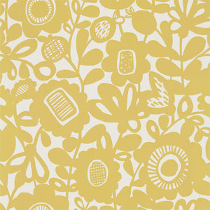 Sunshine Orange Noukku Floral Wallpaper by Select Style