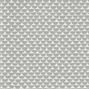 Slate Grey Geometric Circle Wallpaper by Scion for Kids room