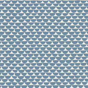 Lake Dark Blue Geometric Wallpaper with Semi Circle by Select Style
