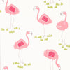 Blancmange Chalk Flamingo Wallpaper by Select Style