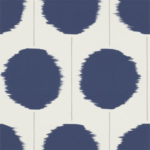 Slate Ink Kimi Wallpaper with White Background for Bedrooms