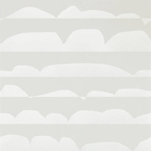 Linen Haiku Wallpaper with Abstract Cloud in Layered Design 