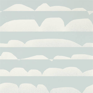 Glacier Blue Clouds Wallpaper for Bedrooms & Study rooms 