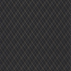 Noir Oliver Vintage Wallpaper by Select Style Oxford Collection by Casadeco