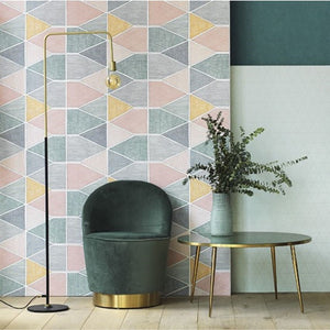 Stella Color Geometric Wallpaper by Select Style for living rooms & Study rooms 