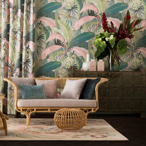 La Palma Trees & Leaves Wallpaper by Select Style Majorelle Collection for High End Residentials 