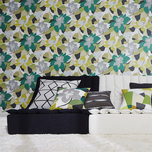 Diva Green Wallpaper for backdrops with Oversized flowers 